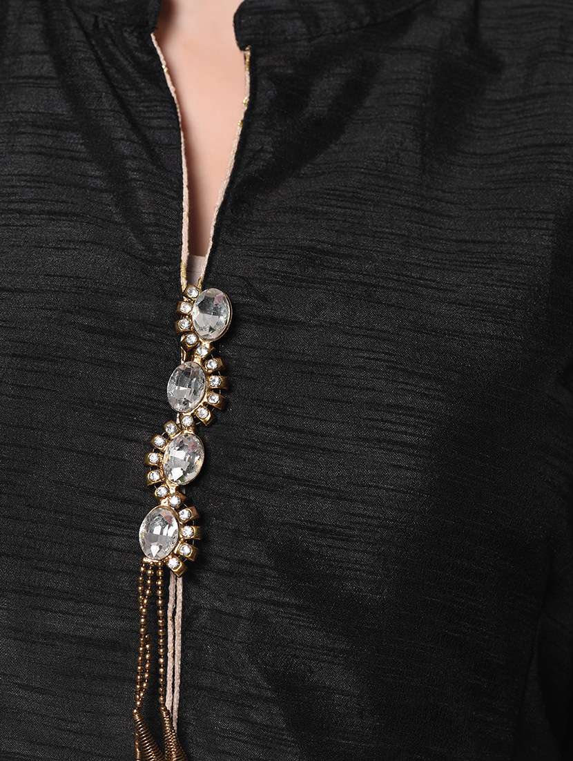 black cotton blouse - 13073744 - Standard Image - 3