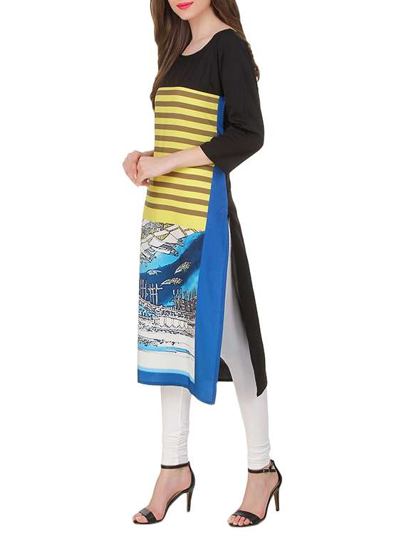 limeroad crepe kurtis