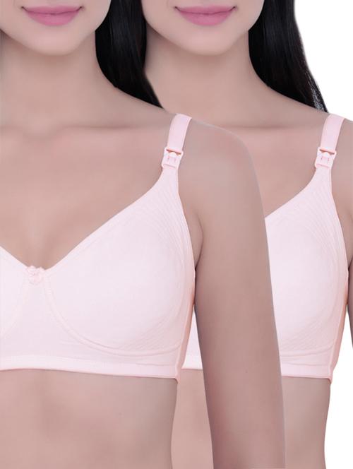 set of 2 bow patch maternity bras - 13085140 - Standard Image - 0