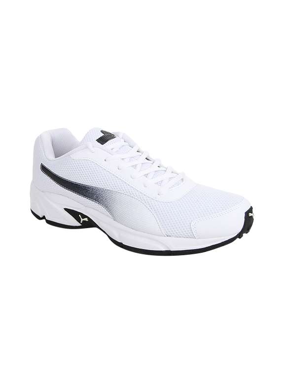 white mesh sport shoes