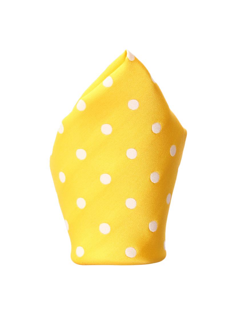 yellow micro fiber tie and a pocket square - 13092524 - Standard Image - 3