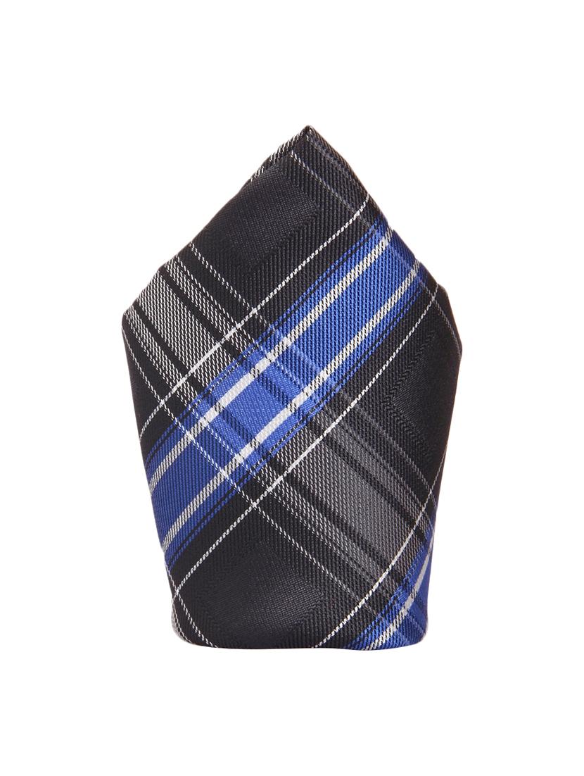 grey micro fiber tie and a pocket square - 13092540 - Standard Image - 3