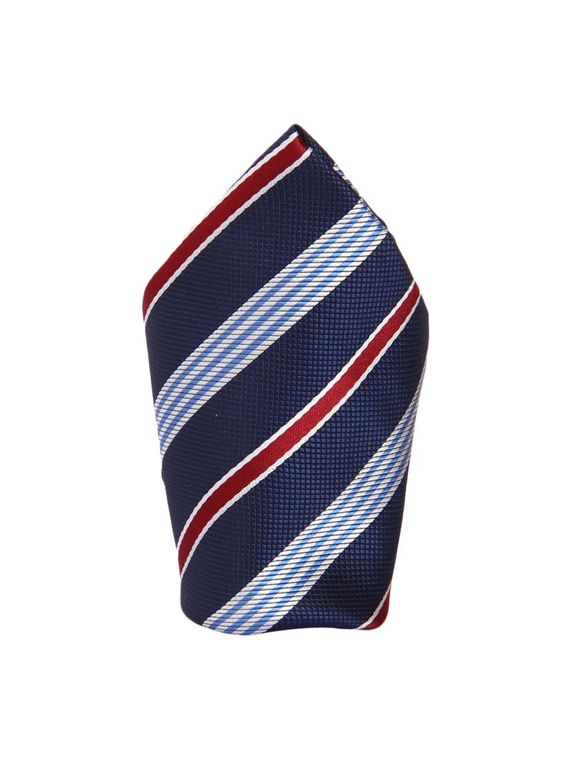 blue micro fiber tie and a pocket square - 13092542 - Standard Image - 3