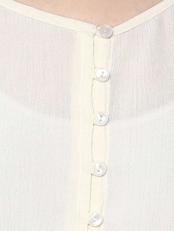 cream rayon top - 13096682 -  Standard Image - 3