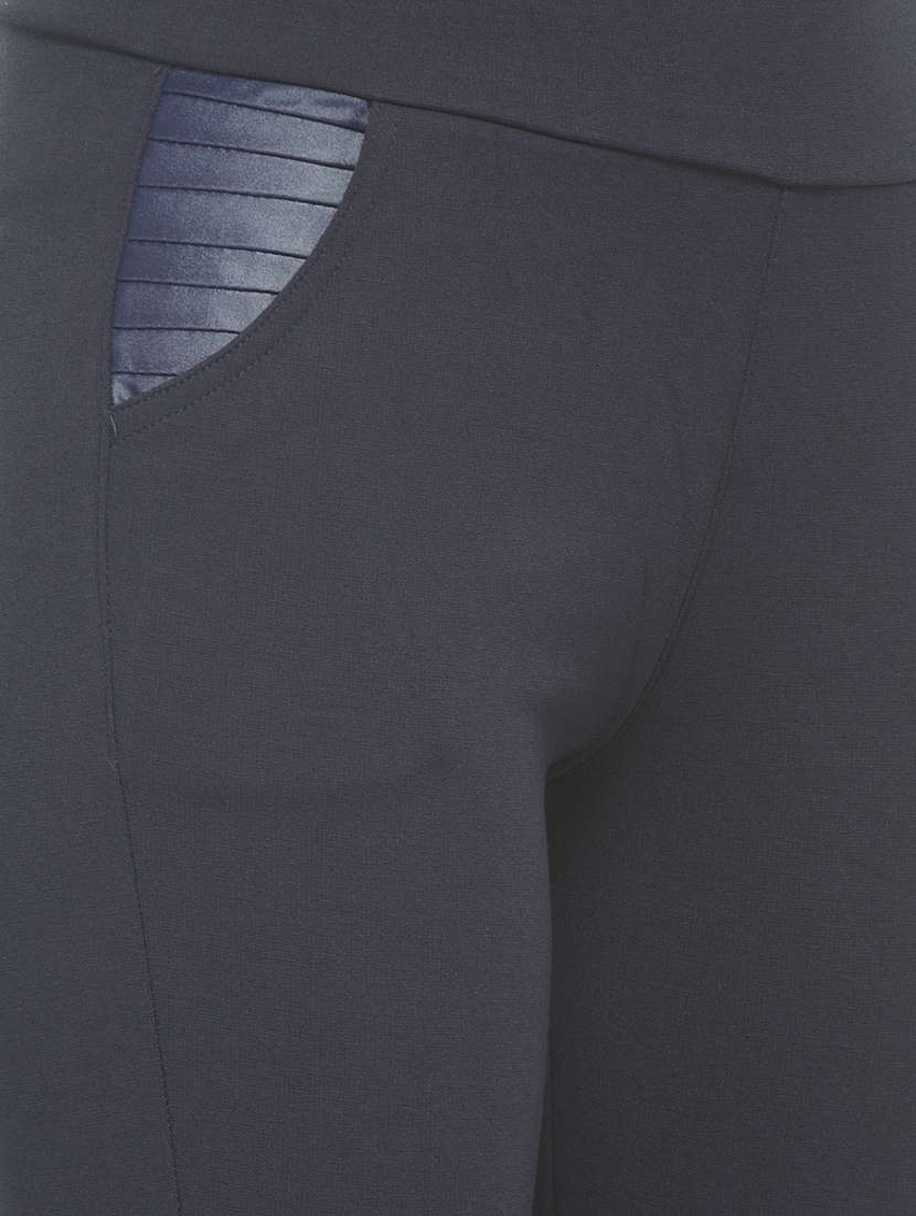 navy blue cotton jegging - 13096893 -  Standard Image - 3