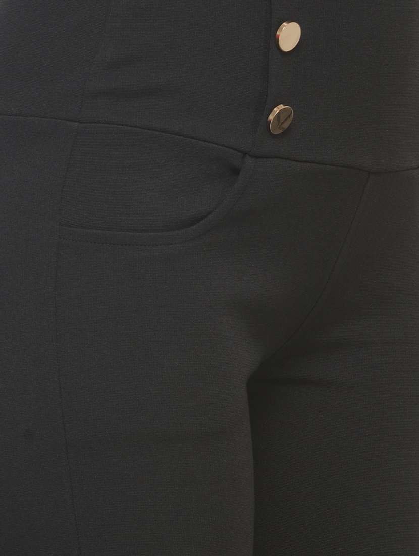 black cotton jeggings - 13096905 - Standard Image - 3