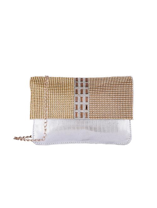 silver leatherette  sling bag - 13099240 -  Standard Image - 0