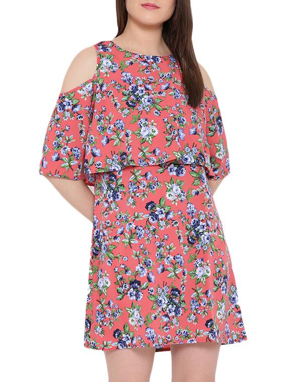 pink floral printed dress - 13099952 -  Zoom Image - 0