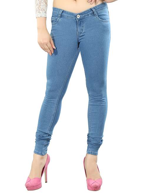 women's plain slim fit jeans - 13104902 -  Standard Image - 0