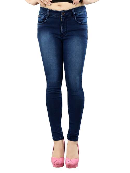 women's plain slim fit jeans - 13104916 -  Standard Image - 0