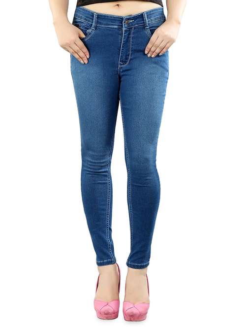 women's plain skinny fit jeans - 13104918 -  Standard Image - 0