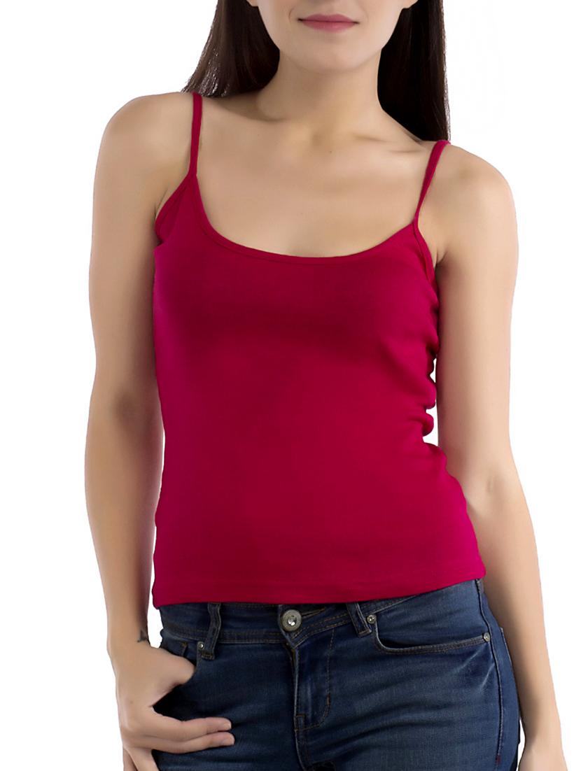 dark pink cotton camisole - 13108441 - Zoom Image - 0