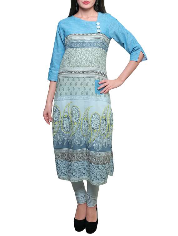  printed straight kurta