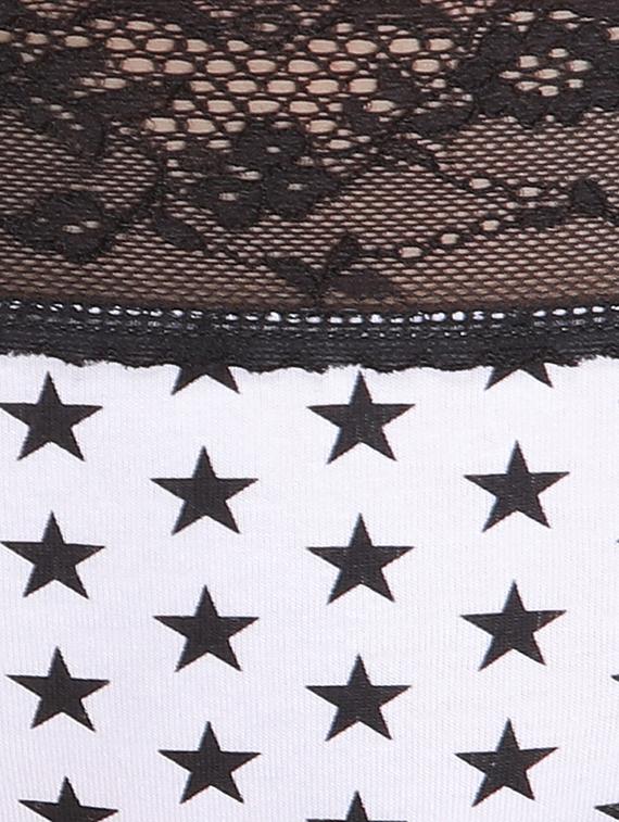white printed cotton bikni panty - 13119618 - Standard Image - 3