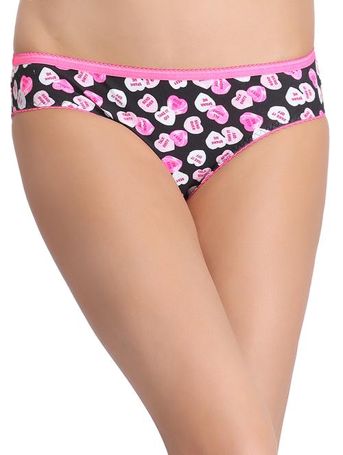 black printed cotton panty - 13119632 - Standard Image - 0