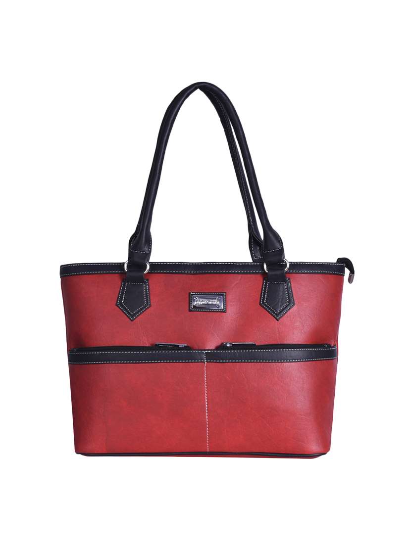red leatherette handbag - 13123283 - Zoom Image - 0