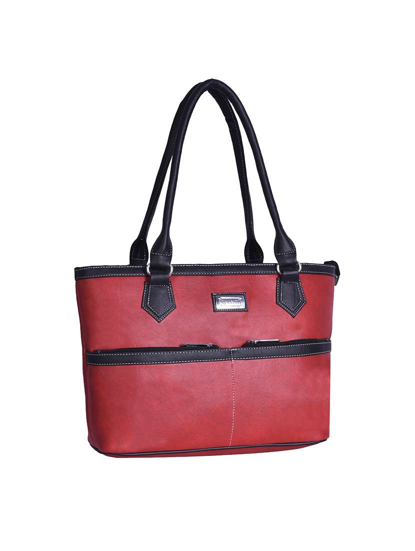 red leatherette handbag - 13123283 - Standard Image - 3