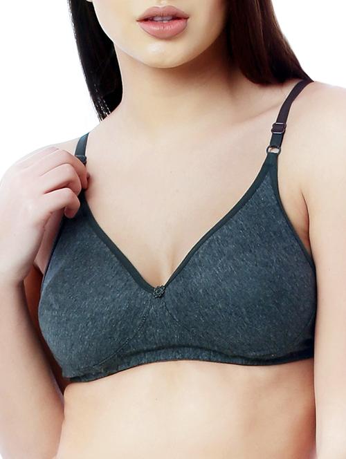 floral patch solid bra - 13128154 - Standard Image - 0
