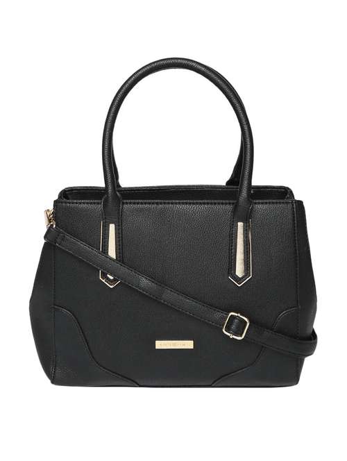 black leatherette handbag - 13128213 - Standard Image - 0