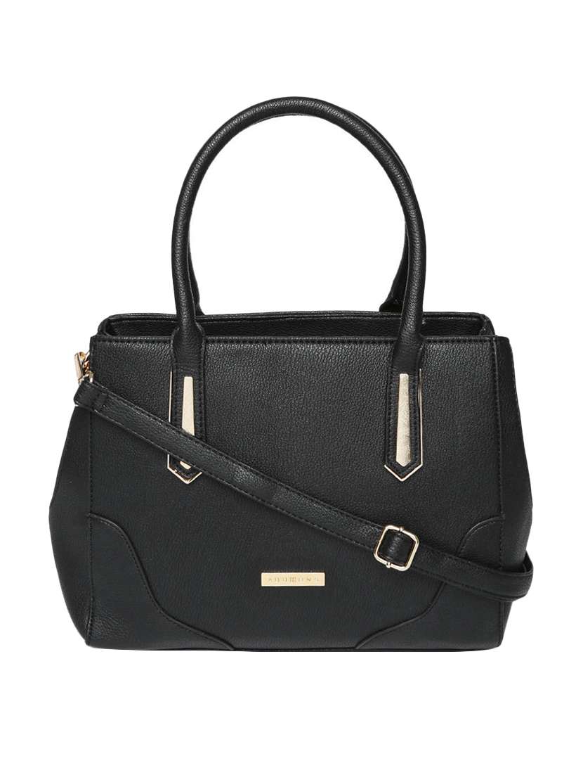 black leatherette handbag - 13128213 - Zoom Image - 0