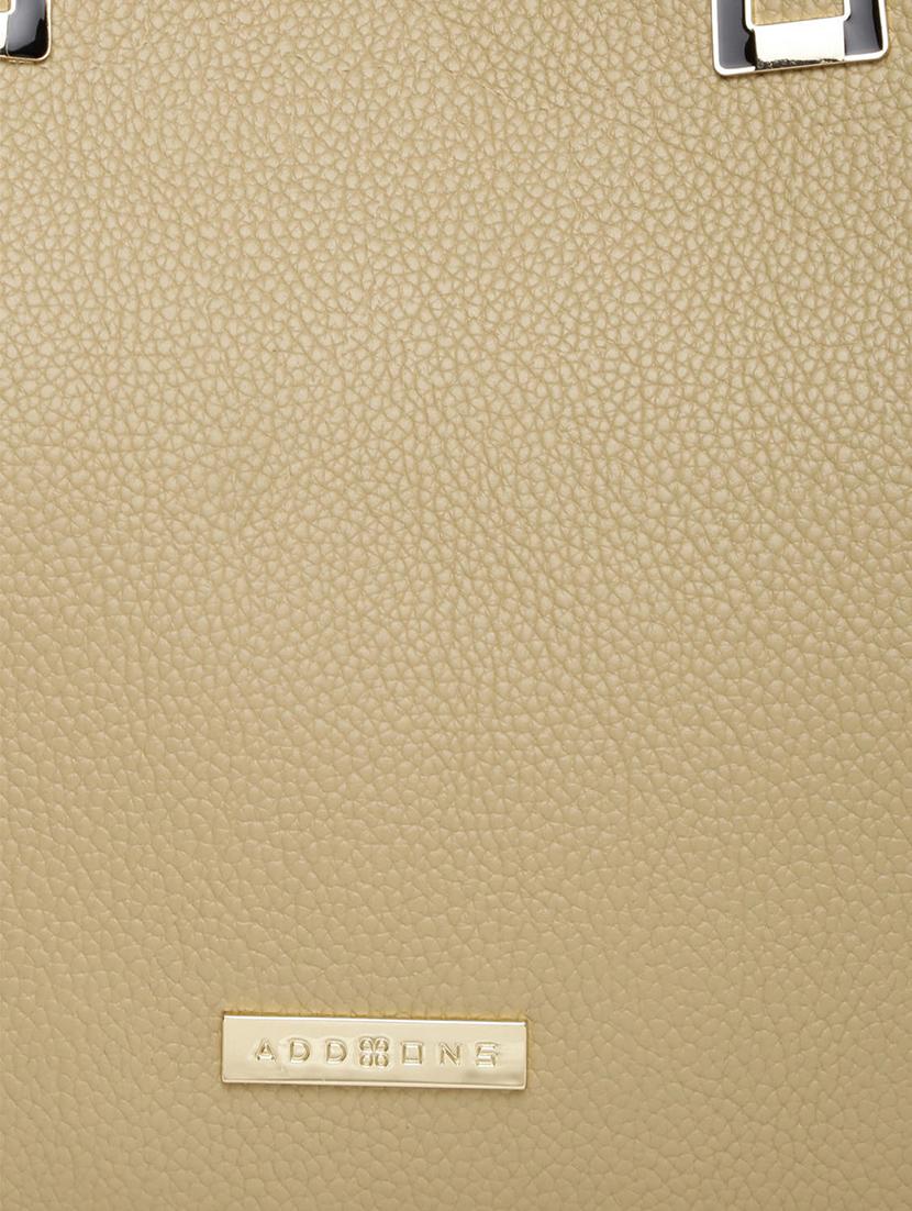 beige leatherette handbag - 13128216 - Standard Image - 3