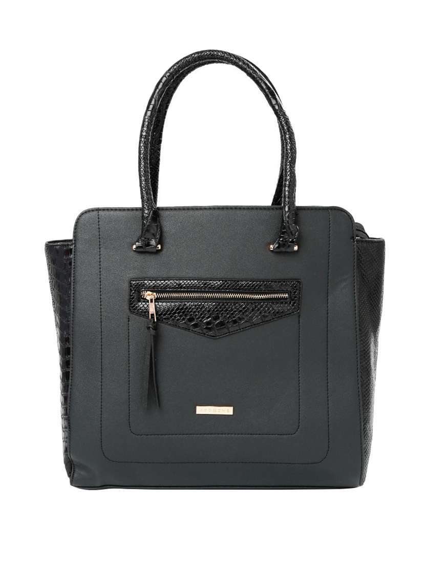 black leatherette handbag - 13128217 - Zoom Image - 0