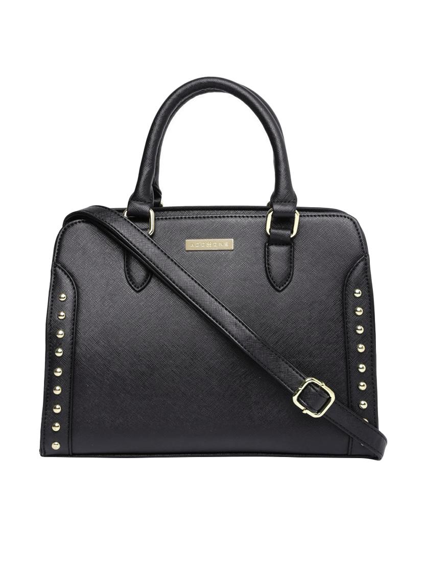black leatherette handbag - 13128218 - Zoom Image - 0