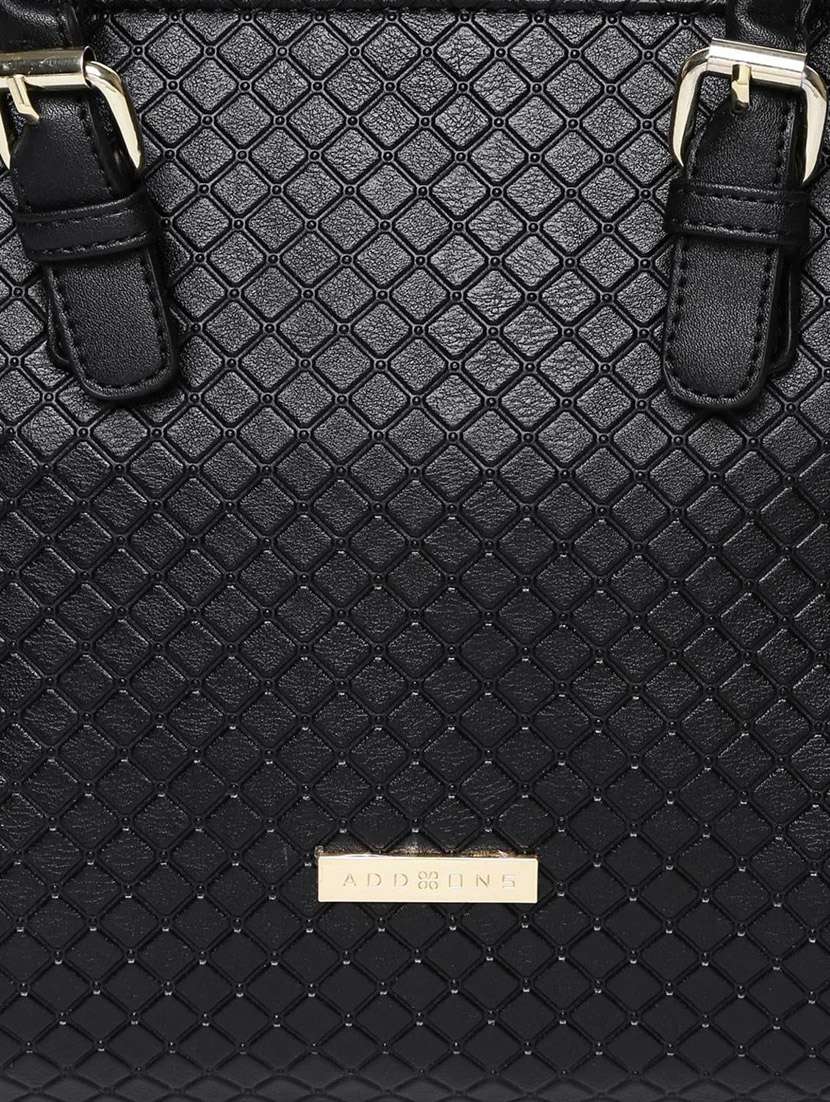 black leatherette handbag - 13128222 -  Standard Image - 3