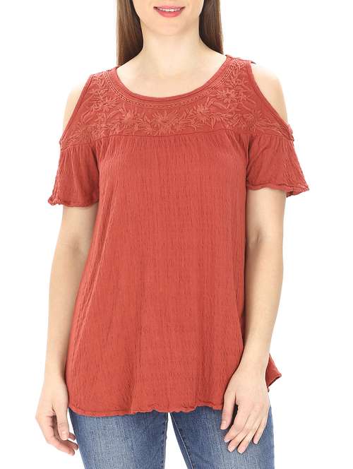 orange cotton regular top - 13128568 -  Standard Image - 0