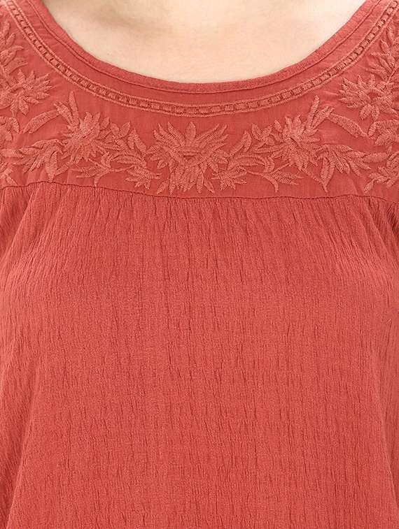 orange cotton regular top - 13128568 - Standard Image - 3