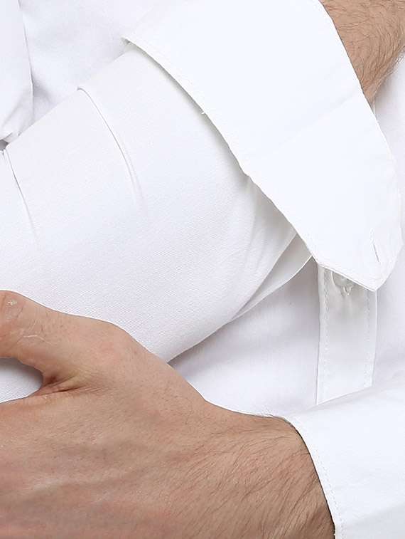 white cotton casual shirt - 13131159 -  Standard Image - 3