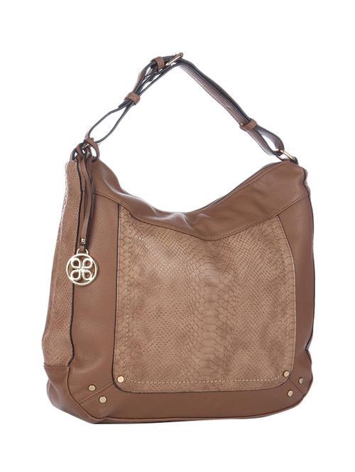 brown leatherette handbag - 13132453 -  Standard Image - 0