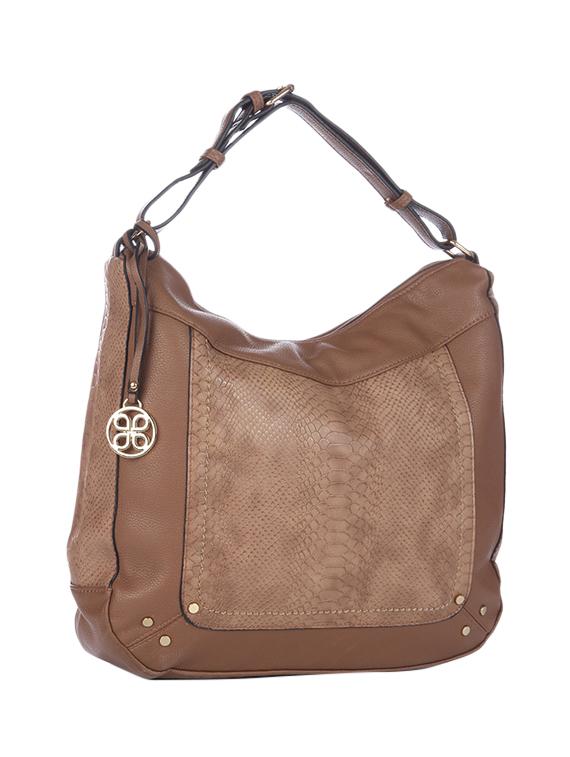 brown leatherette handbag - 13132453 -  Zoom Image - 0