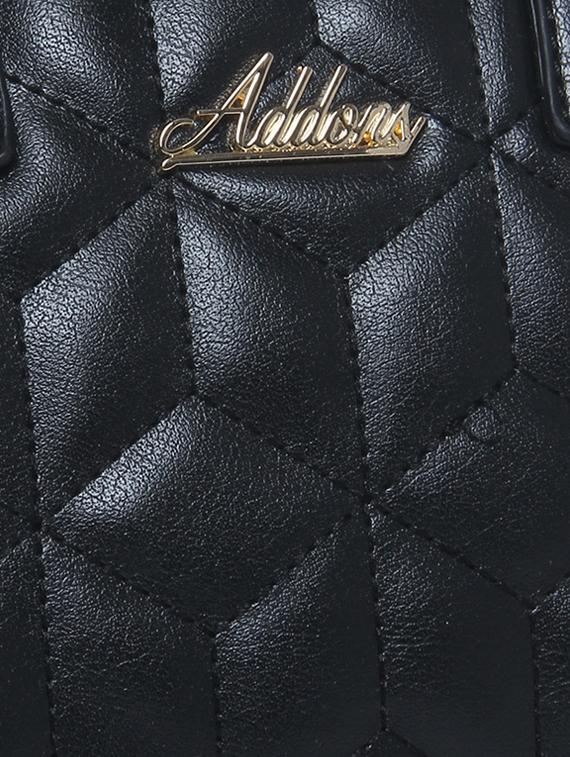 black leatherette handbag - 13132458 - Standard Image - 3