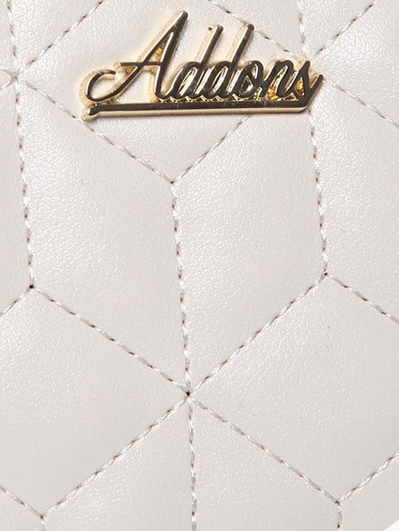 cream leatherette handbag - 13132459 - Standard Image - 3