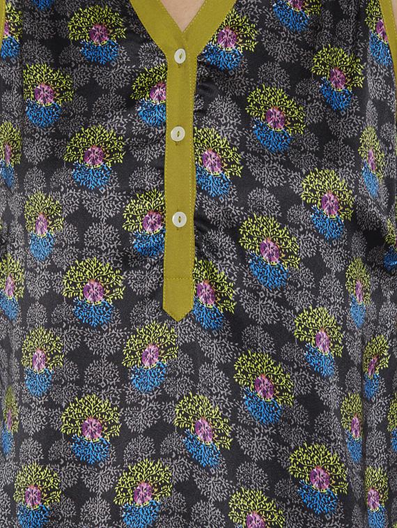 piping detail shirt collar top - 13142016 - Standard Image - 3