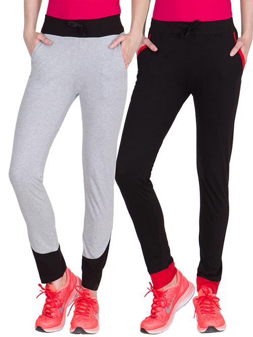 multi colored cotton blend track pant combo - 13144537 -  Standard Image - 0
