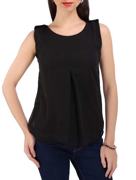 black georgette top - 13146755 - Zoom Image - 0