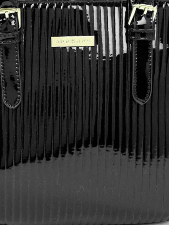 black leatherette handbag - 13149372 - Standard Image - 3