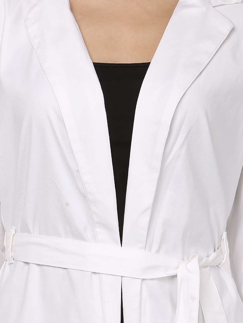 white cotton casual blazer - 13151346 -  Standard Image - 3