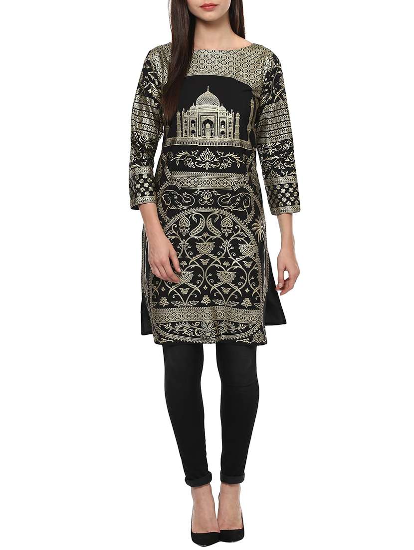 limeroad crepe kurtis