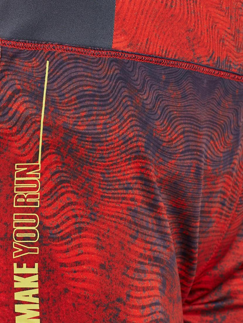 red printed sports shorts - 13155054 - Standard Image - 3