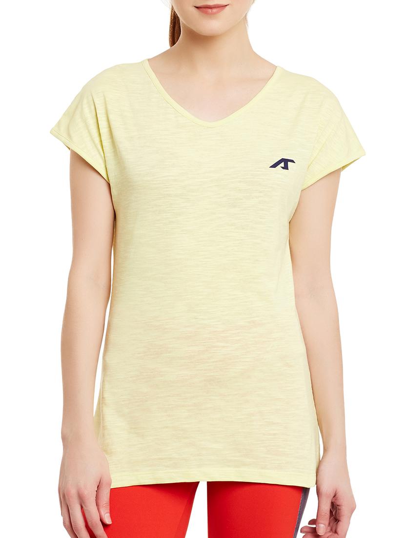 yellow cotton regular tshirt - 13158066 - Zoom Image - 0