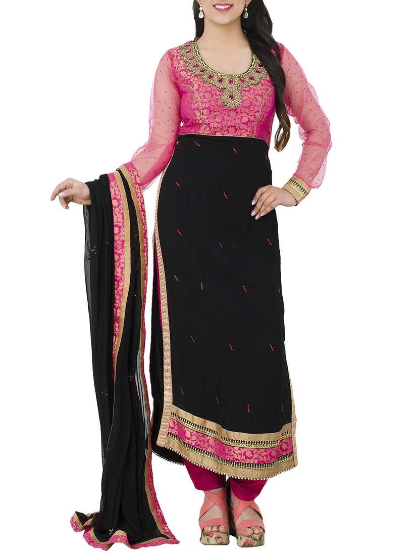 black georgette set