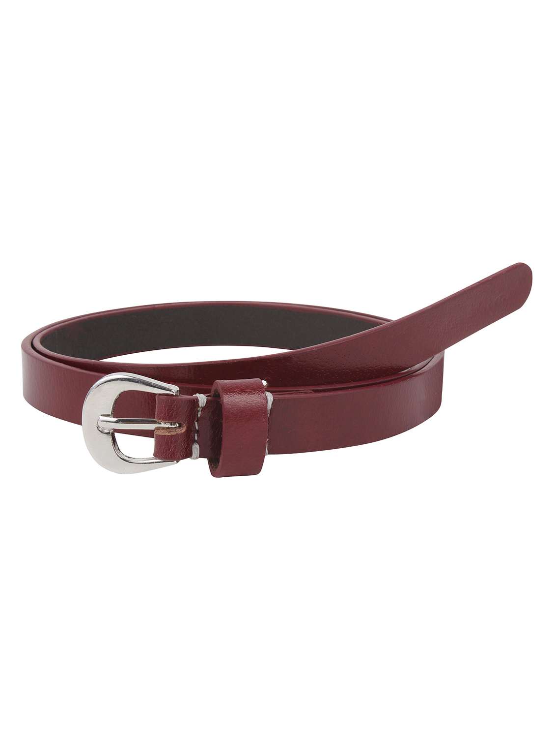 genuine leather burgundy belt