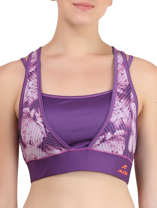 purple sports bra - 13160926 - Standard Image - 0