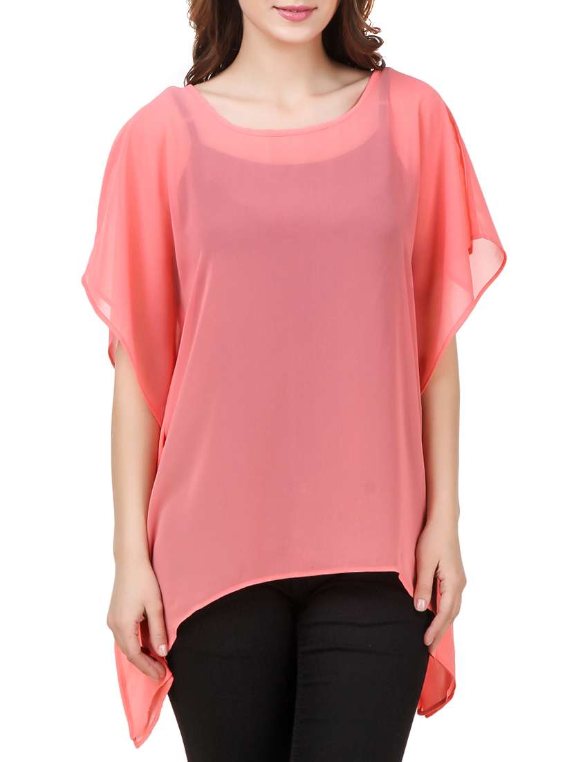 orange georgette kaftan