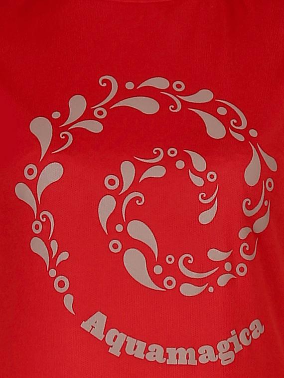 women's chest print round neck t-shirt - 13169849 - Standard Image - 3