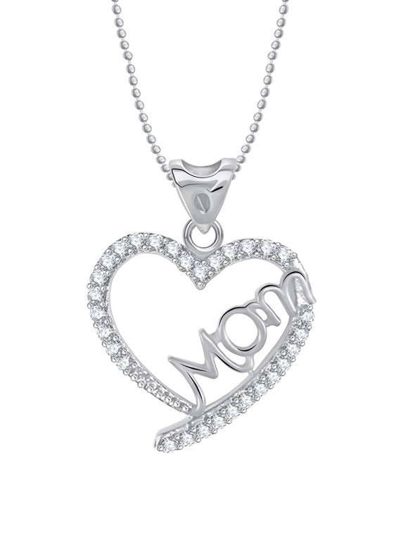 silver metal pendant