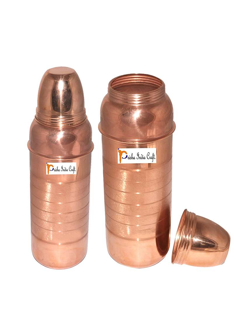 set of 2 pure copper water bottles - 13174134 - Zoom Image - 0